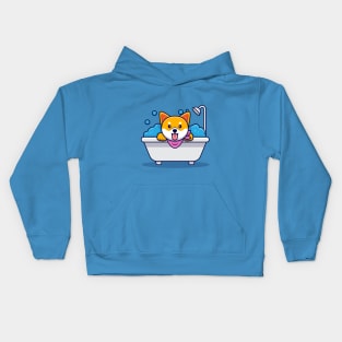 Cute shiba inu Kids Hoodie